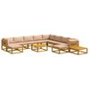 vidaXL Ensemble de Canap&eacute;s 12 pc Naturel Bois d'Acacia Massif