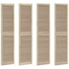 vidaXL Porte de Cabinet 4 pi&egrave;ces Naturel 201 x 2,1 x 49,5 cm