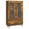 vidaXL Buffet haut Ch&ecirc;ne fum&eacute; 70x31x115 cm Bois d'ing&eacute;nierie