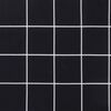 vidaXL Coussins de chaise &agrave; dossier bas lot de 2 noir &agrave; carreaux tissu