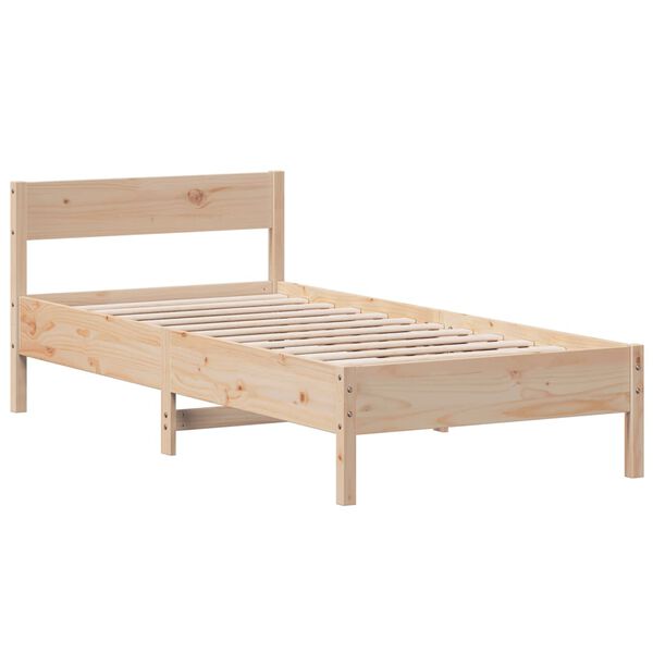 vidaXL Cadre de lit sans matelas 90x190 cm bois de pin massif