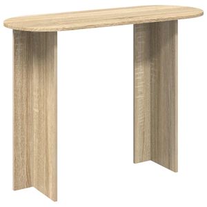 vidaXL Table console Ch&ecirc;ne Sonoma 100 x 39,5 x 75 cm Bois d'ing&eacute;nierie