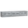 vidaXL Meuble TV Sonoma gris 147 x 34,5 x 27 cm Bois d'ing&eacute;nierie
