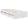vidaXL Cadre de lit avec t&ecirc;te de lit Blanc 100 x 200 cm Pin massif