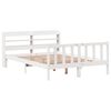 vidaXL Cadre de lit sans matelas blanc 140x200 cm bois de pin massif