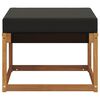 vidaXL Pouf d'Ext&eacute;rieur Bois d'acacia massif et tissu Textil&egrave;ne