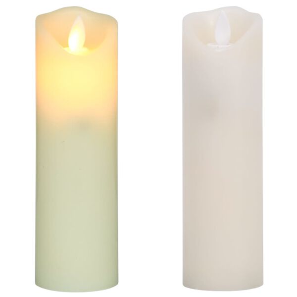 vidaXL Bougies électriques LED 5 pcs avec télécommande Blanc chaud