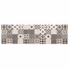 vidaXL Tapis de Cuisine Mosa&iuml;que grise 150 x 45 cm 100% Polyamide