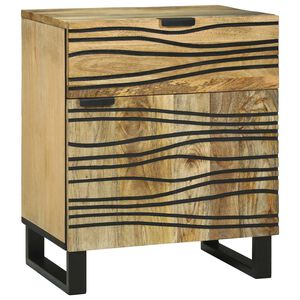 vidaXL Cabinet de chevet Marron 50 x 33 x 60 cm Bois d'acacia massif