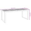 vidaXL Ensemble &agrave; manger de jardin 7 pcs bois d'acacia solide et m&eacute;tal