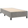 vidaXL Sommier &agrave; lattes de lit matelas LED Gris clair 90x200cm Velours