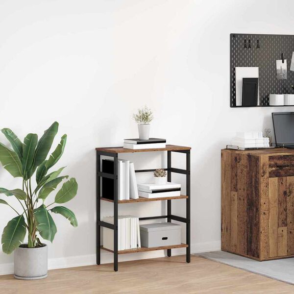 vidaXL &Eacute;tag&egrave;re Bois Ancien 60 x 29,5 x 81 cm Bois d'ing&eacute;nierie