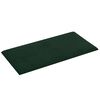 vidaXL Panneaux muraux 12 pcs Vert fonc&eacute; 30x15 cm Velours 0,54 m&sup2;
