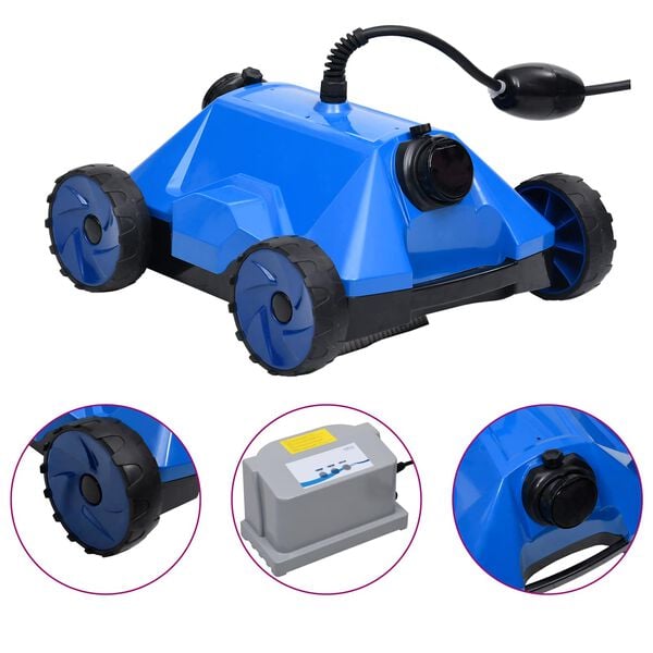 vidaXL Balais de piscine Bleu 48 x 46 x 31.5 cm Plastique