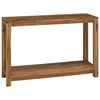 vidaXL Table console Naturel 110 x 35 x 75 cm Bois de teck massif