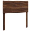 vidaXL T&ecirc;te de lit en bois brut ROSTOCK Marron fonc&eacute; 75 cm