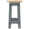 vidaXL Tabourets de bar lot de 2 gris bois massif de pin