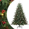 vidaXL Sapin de No&euml;l artificiel Vert 240 cm PVC, m&eacute;tal et plastique
