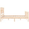 vidaXL Cadre de lit sans matelas 120x200 cm bois de pin massif