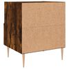 vidaXL Table de chevet ch&ecirc;ne fum&eacute; 40x35x47,5 cm bois d&rsquo;ing&eacute;nierie