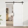 vidaXL Porte coulissante Blanc 83 x 202 cm Pin massif