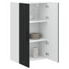 vidaXL Armoire de cuisine Lucca Noir 60 x 31 x 100 cm