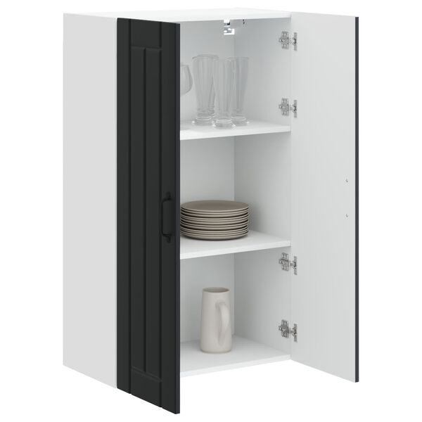 vidaXL Armoire de cuisine Lucca Noir 60 x 31 x 100 cm