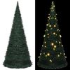 vidaXL Sapin de No&euml;l artificiel pr&eacute;-&eacute;clair&eacute; avec guirlandes vert 150cm