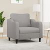 vidaXL Fauteuil Gris clair 60 cm Tissu