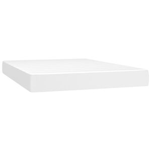 vidaXL Matelas de lit &agrave; ressorts ensach&eacute;s fermet&eacute; moyenne Blanc 140x190x20 cm