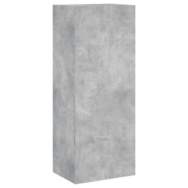 vidaXL Meuble TV mural gris b&eacute;ton 40,5x30x102 cm bois d'ing&eacute;nierie