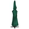 vidaXL Parasol de jardin avec m&acirc;t en aluminium 600 cm vert