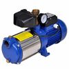 vidaXL Pompe &agrave; jet avec manom&egrave;tre 1300 W 5100 L/h Bleu
