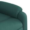 vidaXL Fauteuil de massage inclinable Vert fonc&eacute; Tissu