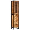vidaXL Armoire de salle de bain 40x27x190 cm bois massif d'acacia