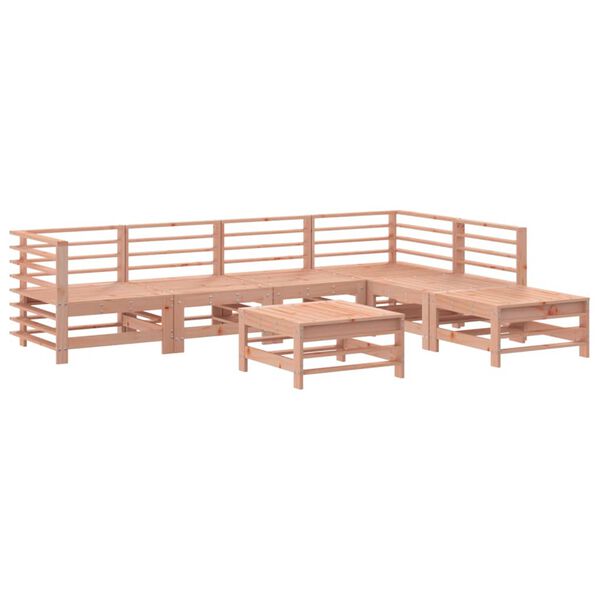 vidaXL Salon de jardin 7 pcs bois massif douglas