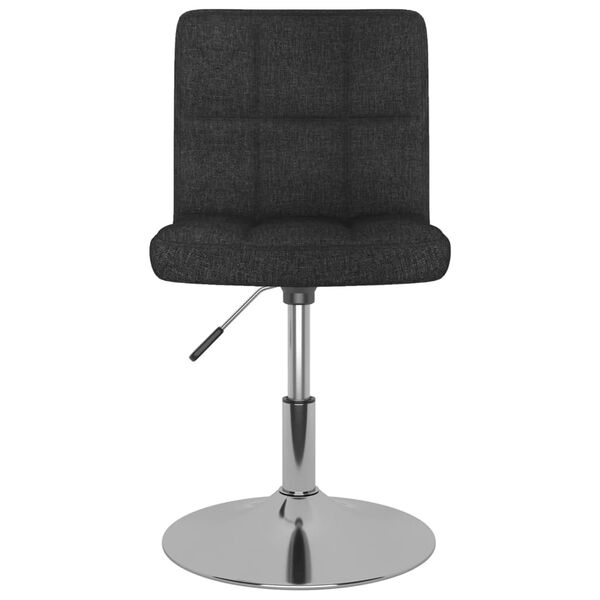 vidaXL Tabouret de bar pivotant Noir Tissu