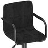 vidaXL Tabouret de bar Noir Velours