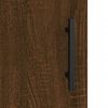 vidaXL Buffet haut Chêne marron 34,5x34x180 cm Bois d'ingénierie