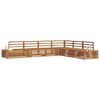 vidaXL Ensemble de canap&eacute;s d'ext&eacute;rieur 6 Pi&egrave;ce Naturel