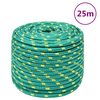 vidaXL Corde de bateau Vert 14 mm 25 m Polypropyl&egrave;ne