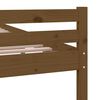 vidaXL Cadre de lit sans matelas marron miel bois massif 120x190 cm