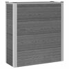 vidaXL Jardini&egrave;re sur&eacute;lev&eacute;e Gris 75 x 30 x 82 cm WPC et Aluminium