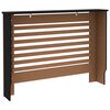 vidaXL Cache-radiateur noir 112x19x81,5 cm MDF