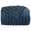 vidaXL Couvertures &agrave; jeter 6 pcs Bleu marine 150 x 130 cm Toison