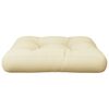 vidaXL Coussin de palette sable 58x58x10 cm tissu