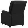 vidaXL Fauteuil inclinable noir cuir v&eacute;ritable