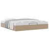 vidaXL Cadre de lit ottoman sans matelas cappuccino 200x200 cm