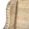 vidaXL Canap&eacute; avec coussin Rotin naturel et lin