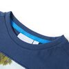 T-shirt pour enfants bleu fonc&eacute; 104
